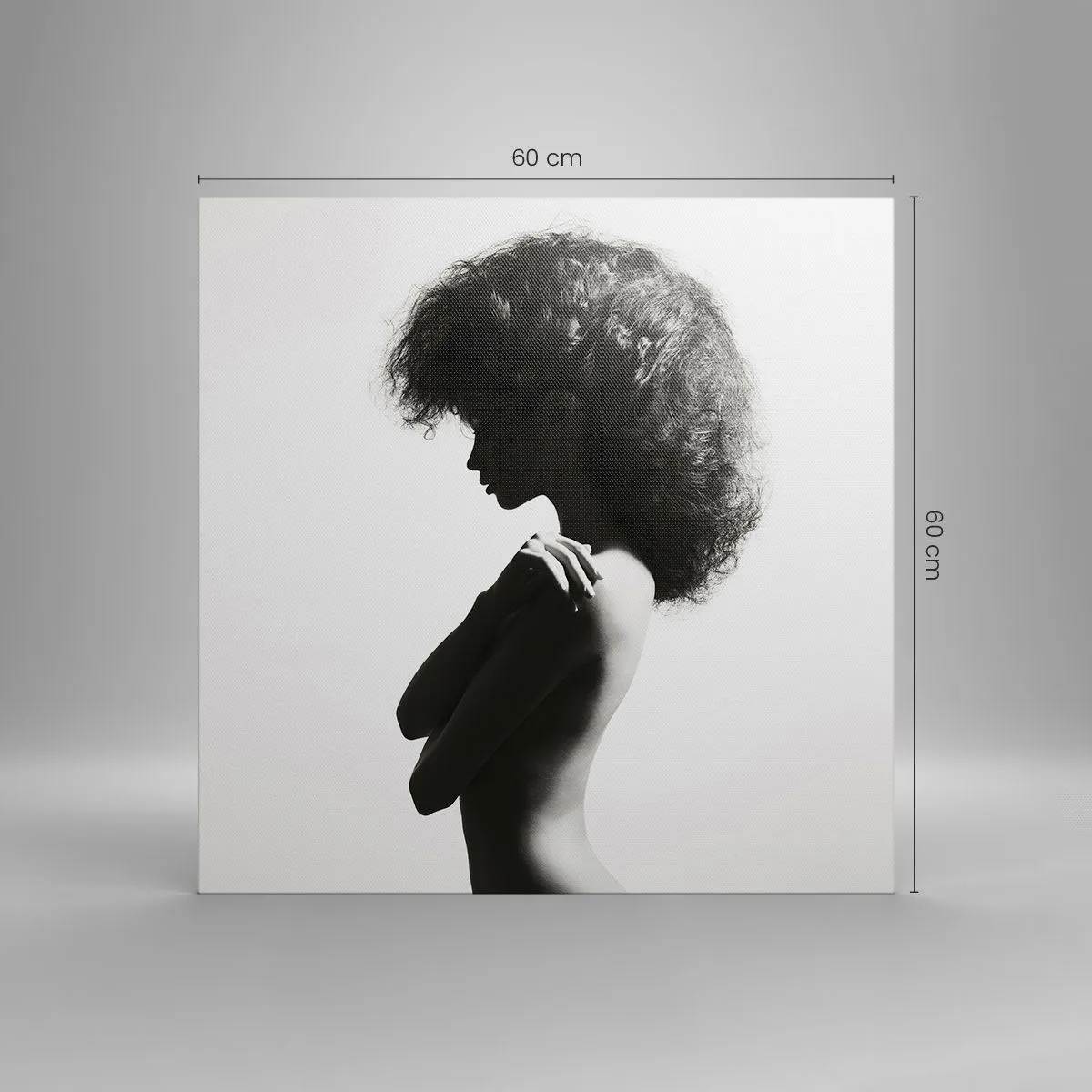 Impression sur toile - Image sur toile - Comme une fleur au bout d'une fine tige - 60x60 cm