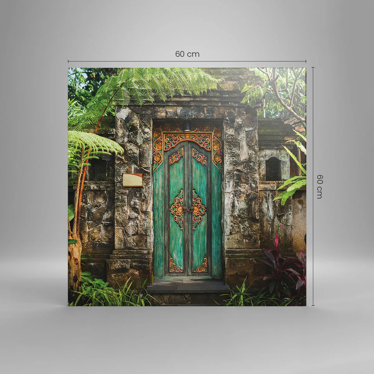 Quadro su tela - Stampe su Tela - Le porte verso un mondo esotico - 60x60 cm