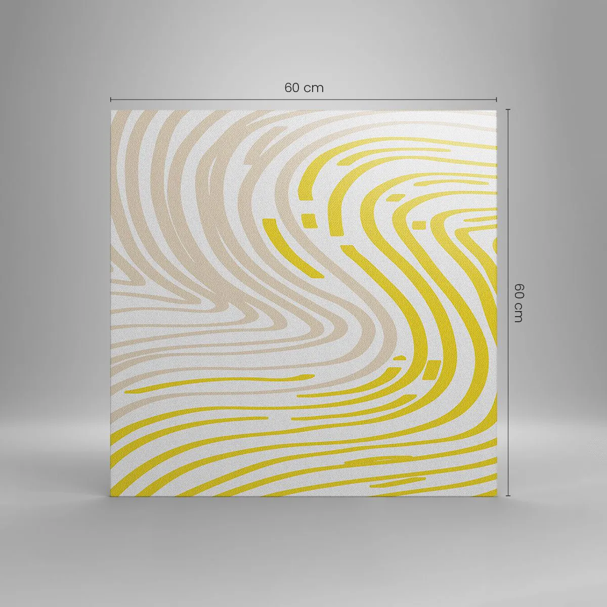 Schilderen op canvas - Een compositie met een zachte buiging - 60x60 cm