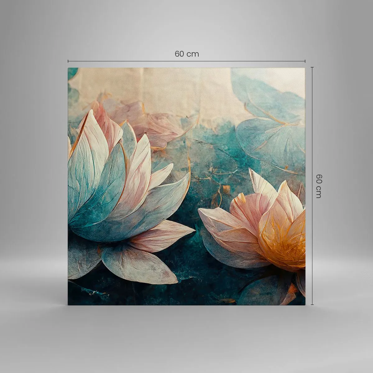 Vászonkép - Tavi csillagok - 60x60 cm