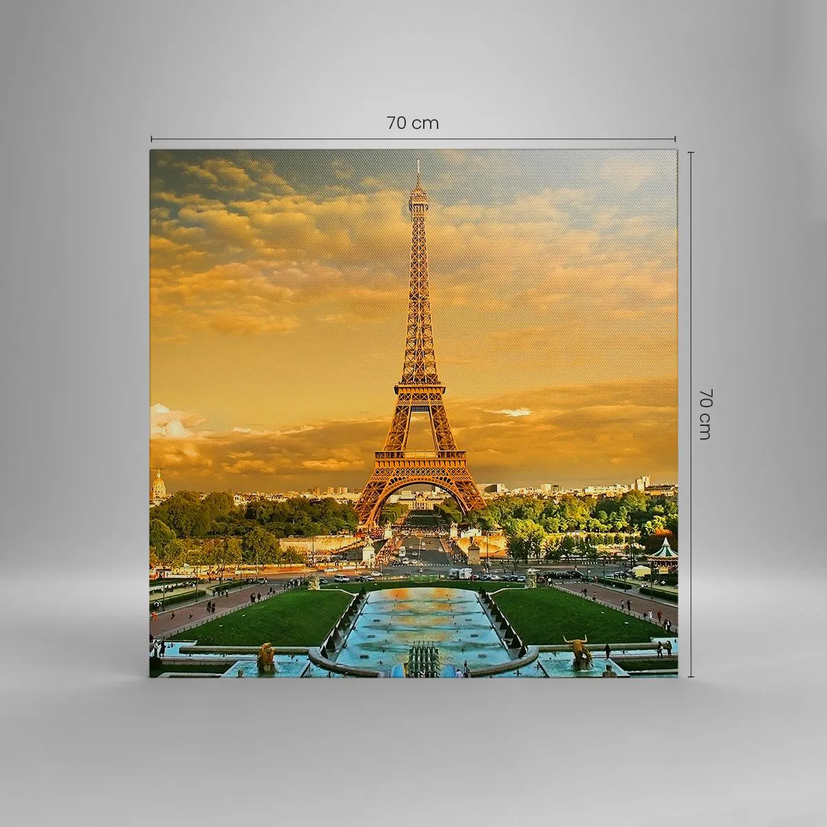 Impression sur toile - Image sur toile - La reine de Paris - 70x70 cm