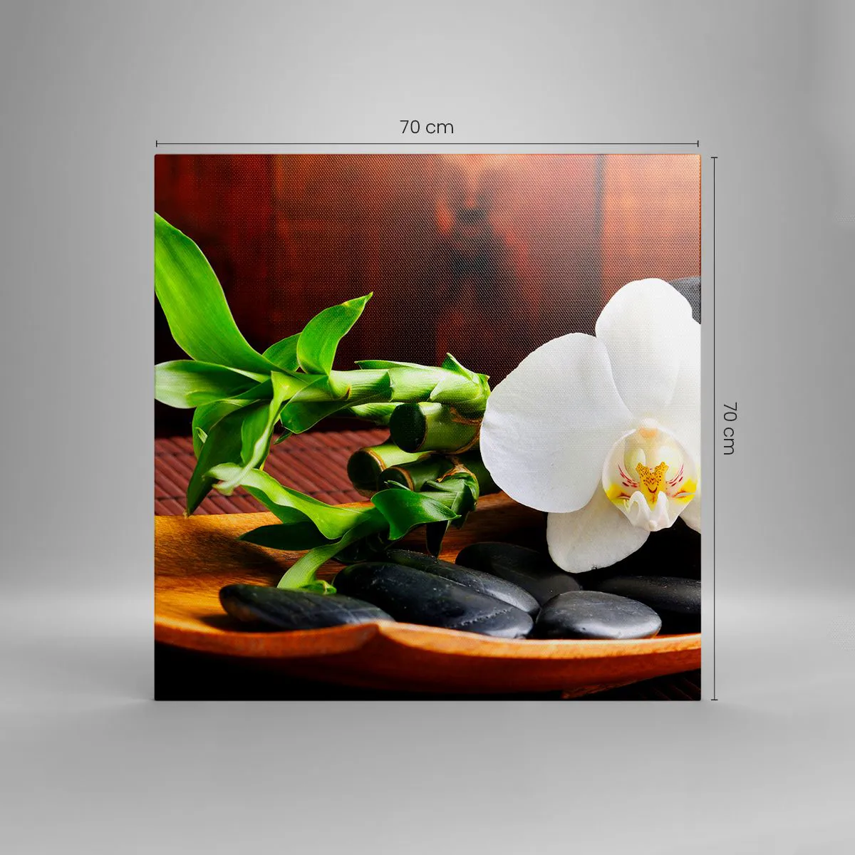 Vászonkép - Engedd át magad a természet érintésének - 70x70 cm