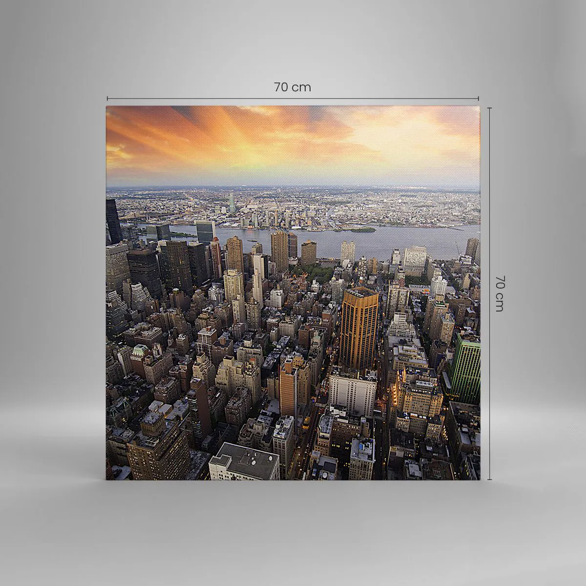 Quadro su tela - Stampe su Tela - Il cuore pulsante dei nostri tempi - 70x70 cm