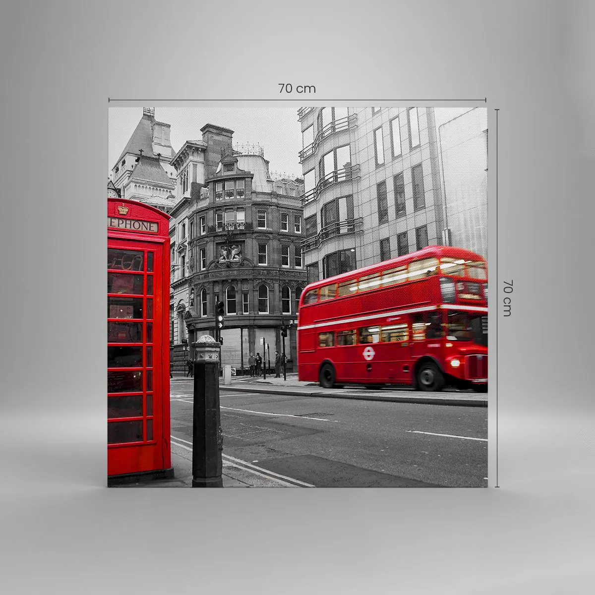 Impression sur toile - Image sur toile - Le plus rouge d'Europe - 70x70 cm