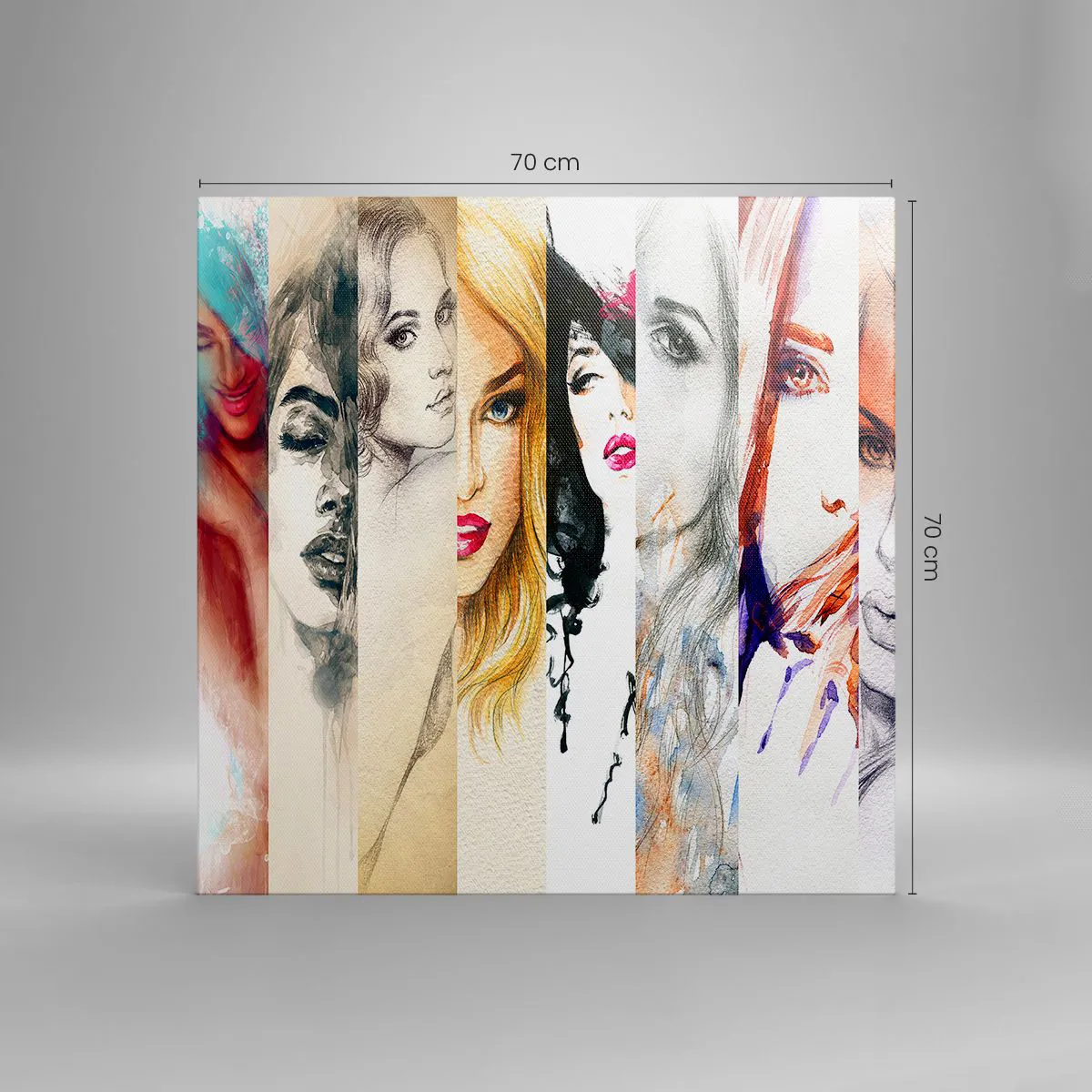 Impression sur toile - Image sur toile - Et c'est toujours TOI - 70x70 cm