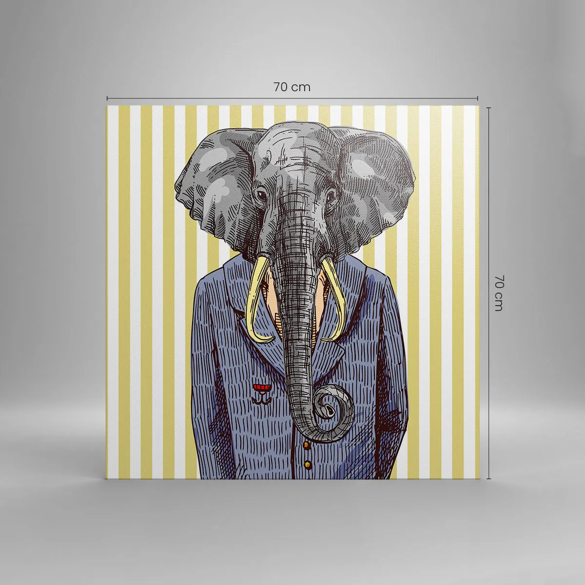 Impression sur toile - Image sur toile - Élégant par nature - 70x70 cm