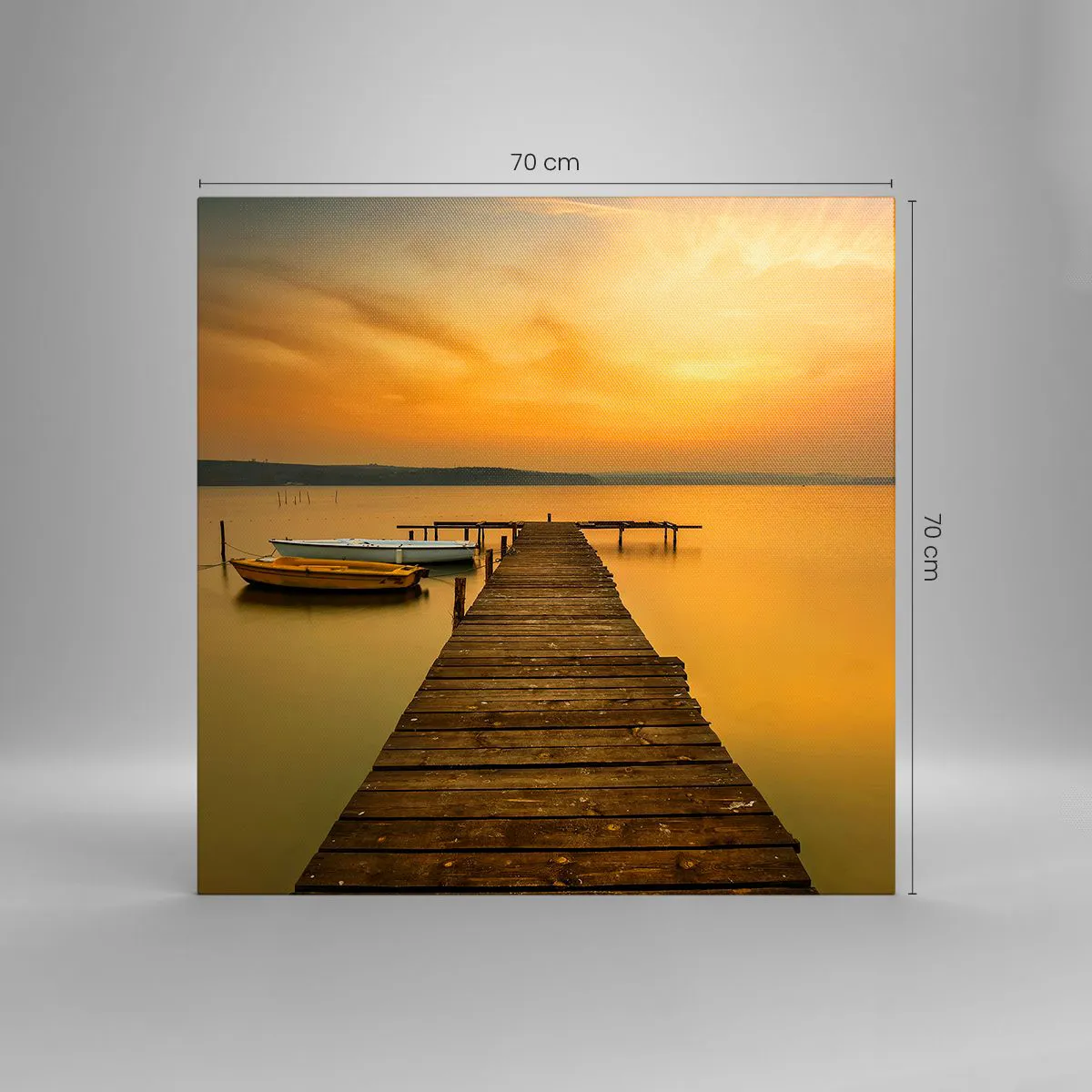 Canvas picture - I Will Open up Golden Sky before You - 70x70 cm