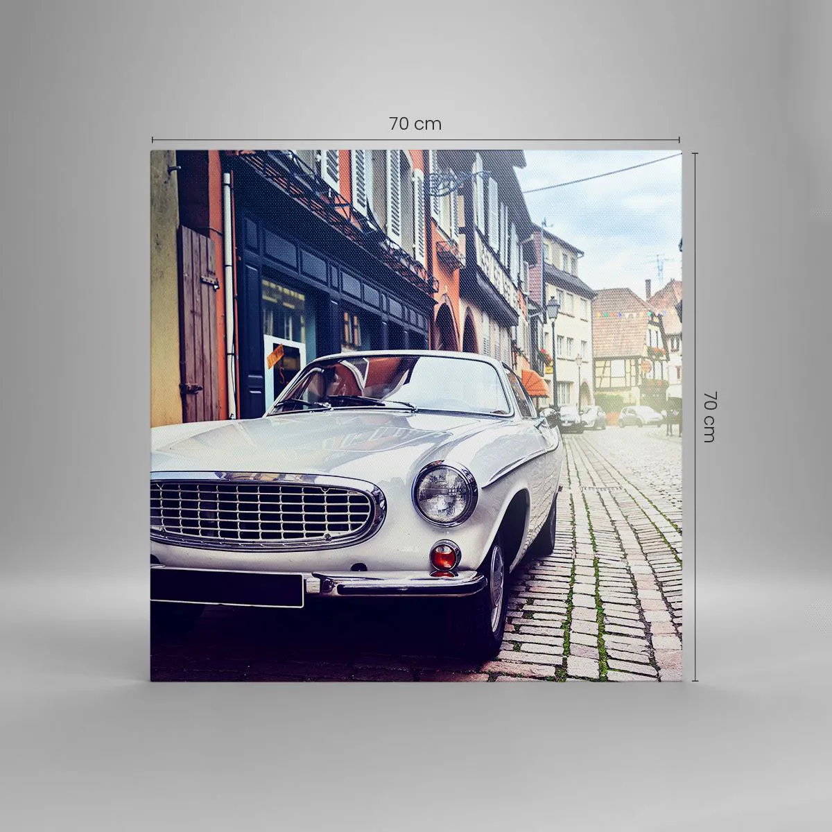 Lærredstryk - Billede på lærred - Fortiden er i dag - 70x70 cm