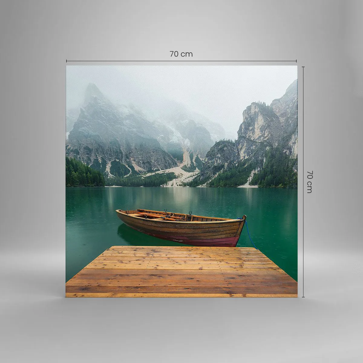 Cuadro sobre lienzo - Impresión de Imagen - Paisaje inolvidable - 70x70 cm