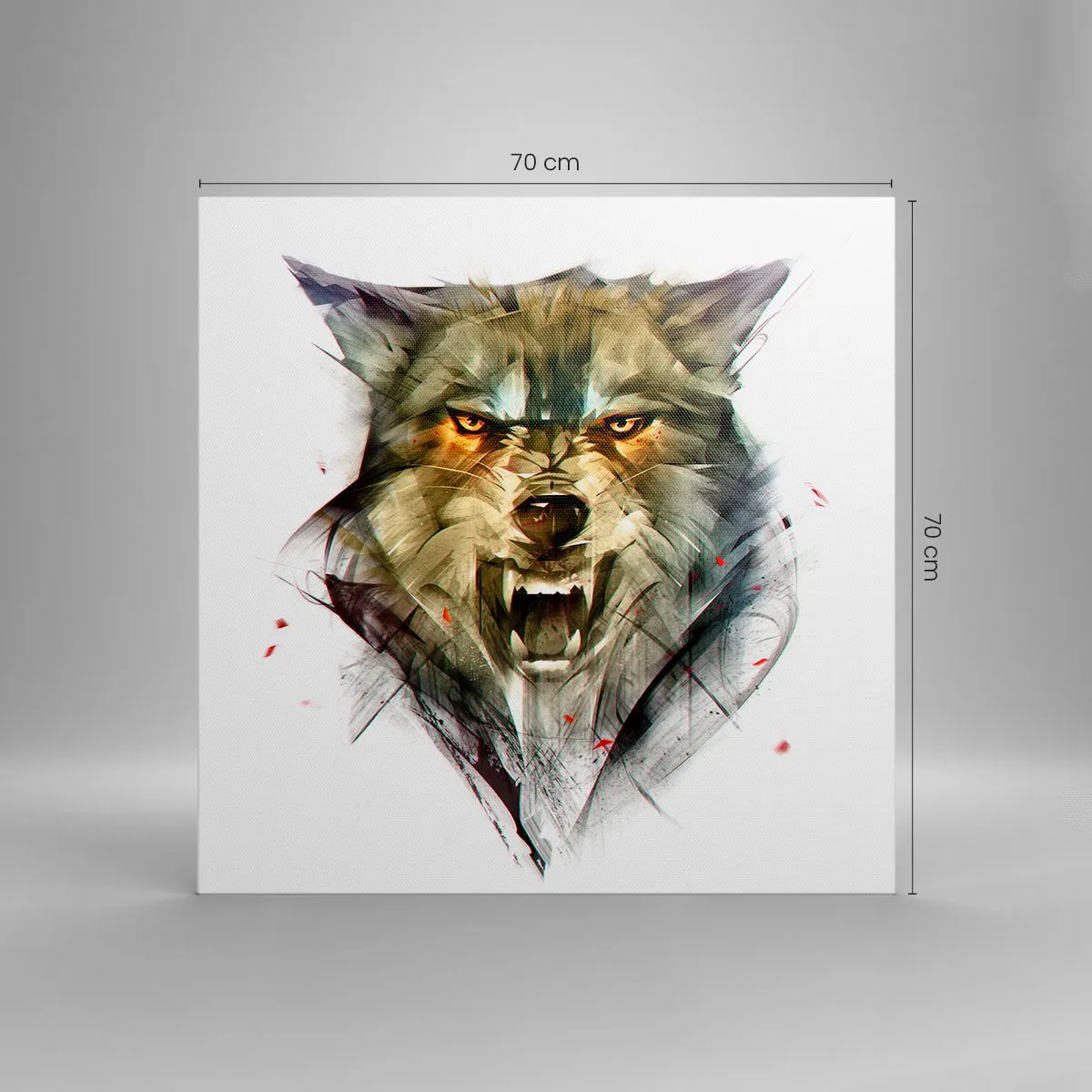 Impression sur toile - Image sur toile - Pas un pas ! - 70x70 cm