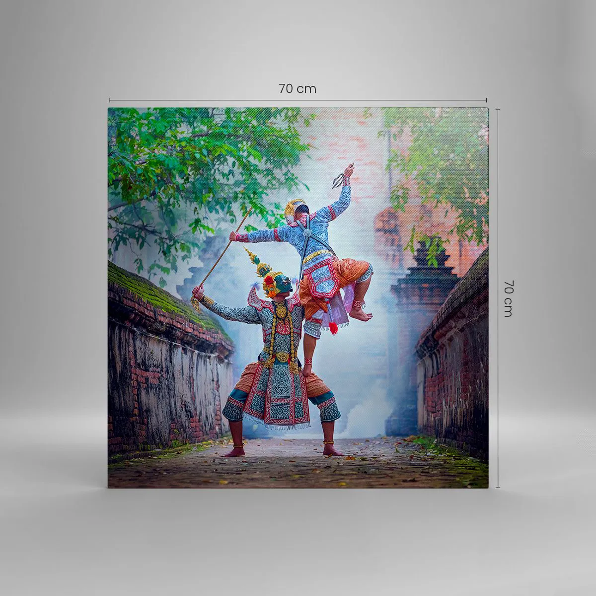 Bild auf Leinwand - Leinwandbild - Der Tanz ist umwerfend schön - 70x70 cm