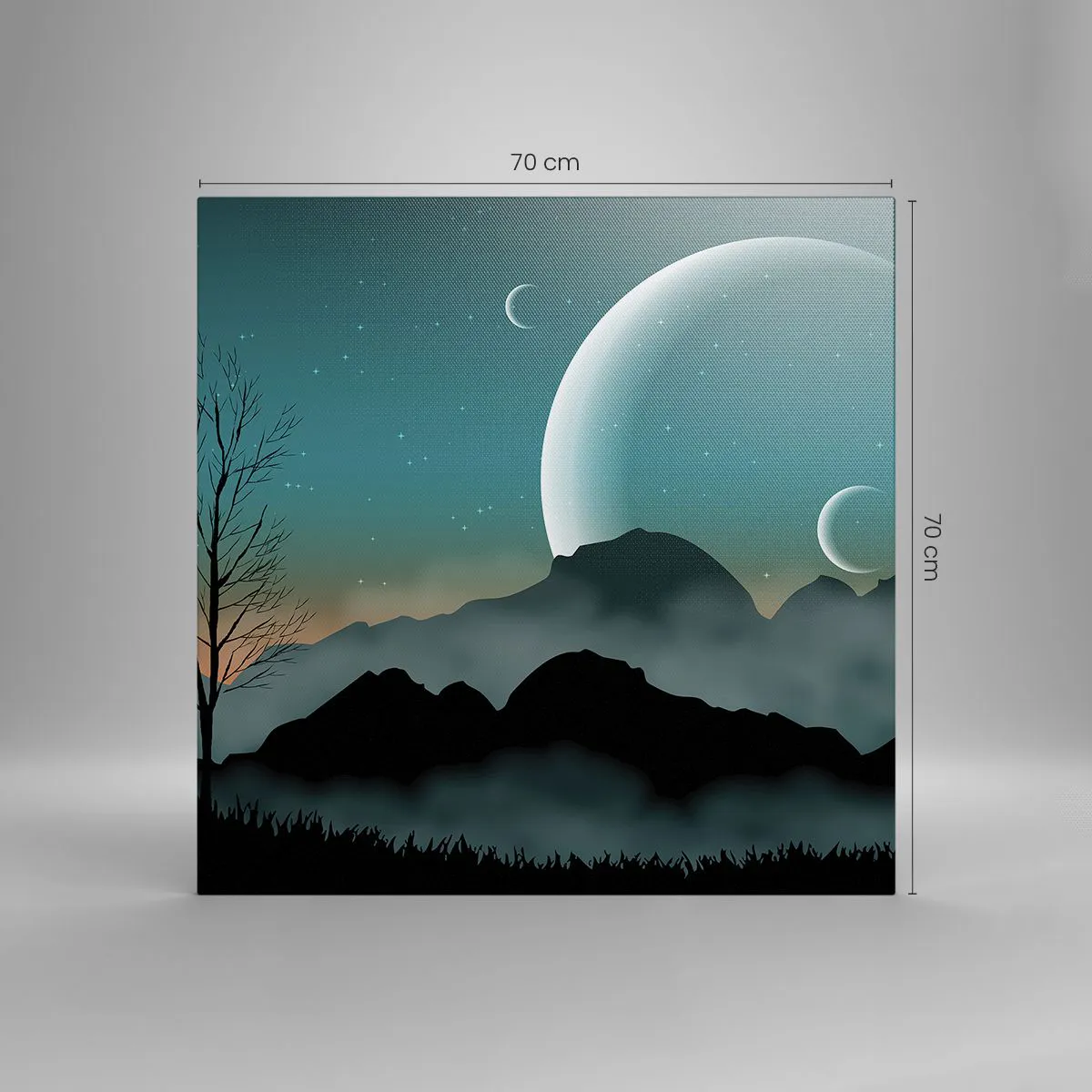 Impression sur toile - Image sur toile - Carnaval de la nuit étoilée - 70x70 cm