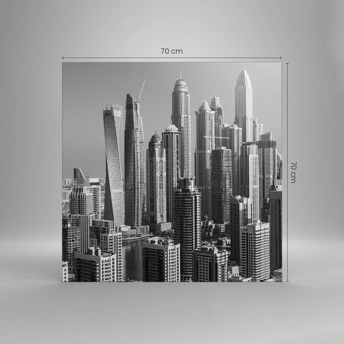 Obraz na płótnie - Miasto nad pustynią - 70x70 cm