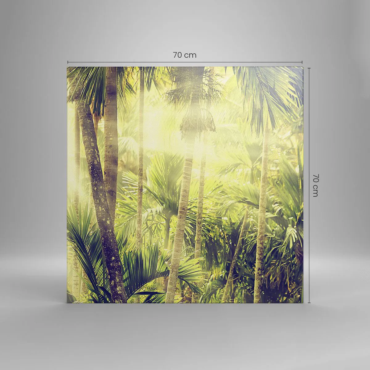 Bild auf Leinwand - Leinwandbild - In grüner Hitze - 70x70 cm