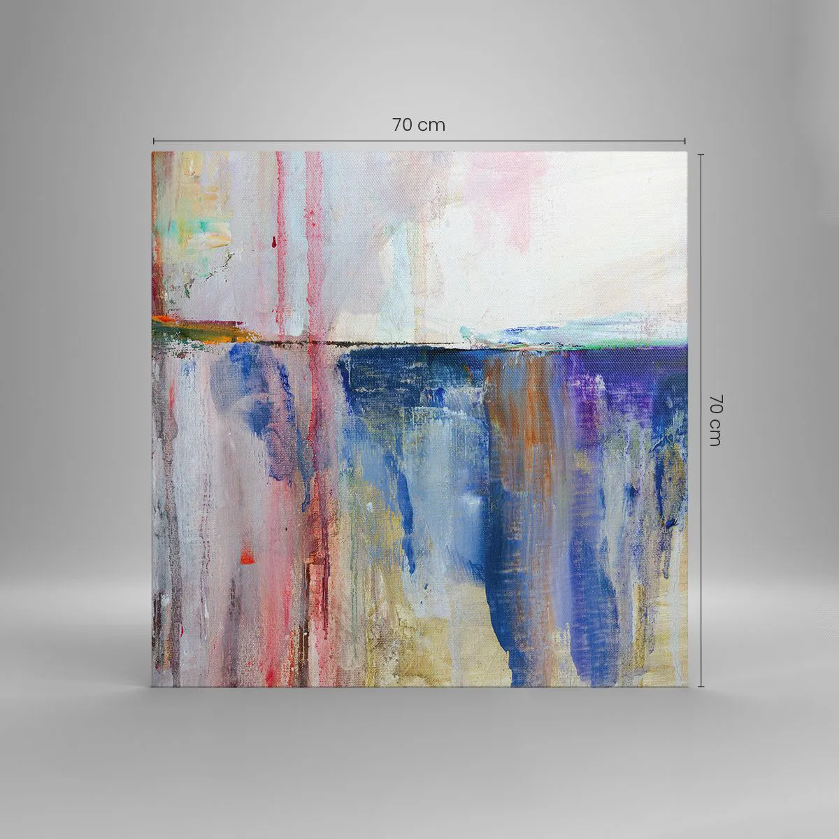 Obraz na płótnie - Barwne wrażenia i skojarzenia - 70x70 cm