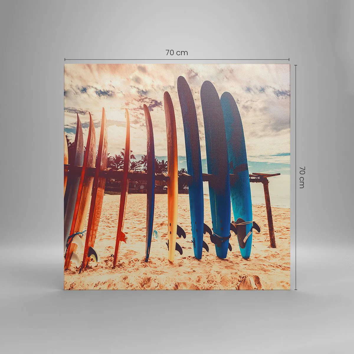 Lærredstryk - Billede på lærred - Godnat, indtil i morgen - 70x70 cm