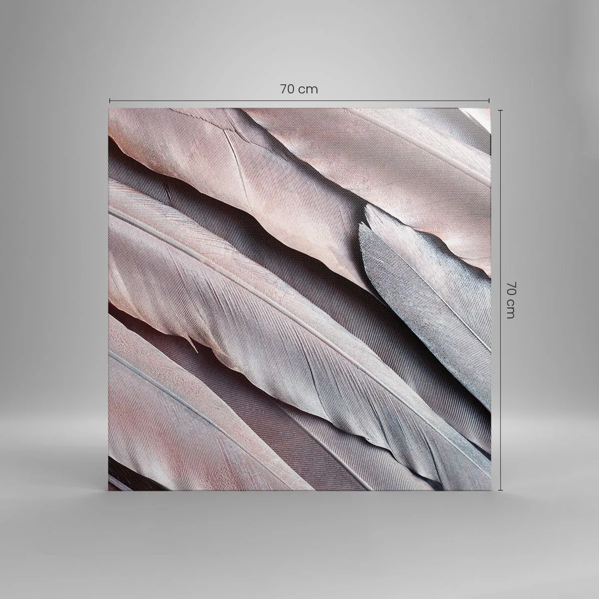Canvas picture - In Pink Silverness - 70x70 cm