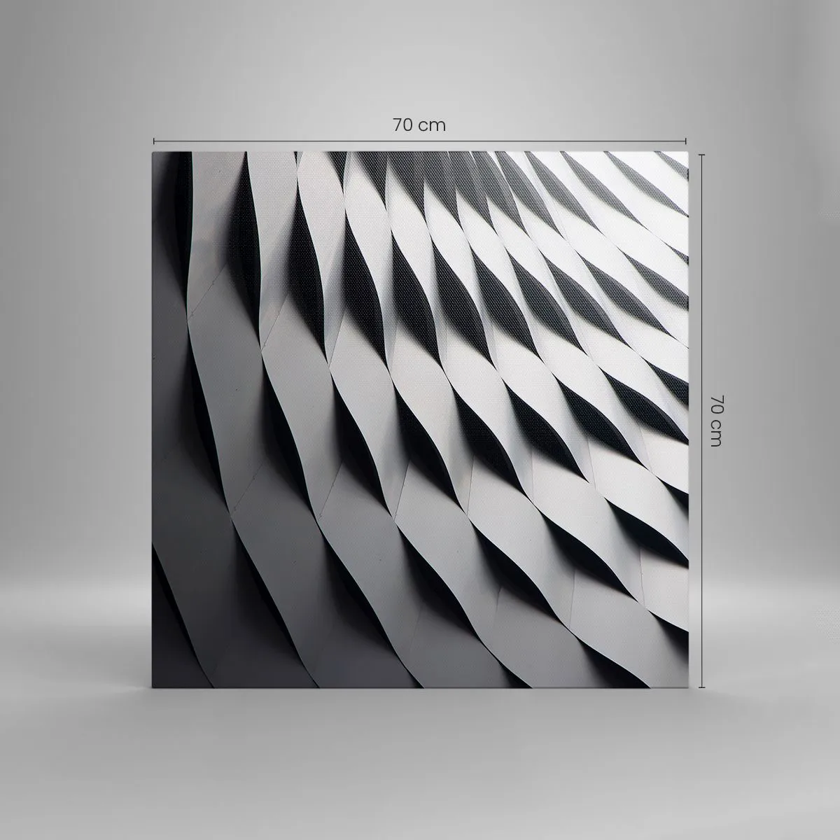 Impression sur toile - Image sur toile - A la surface des vagues - 70x70 cm