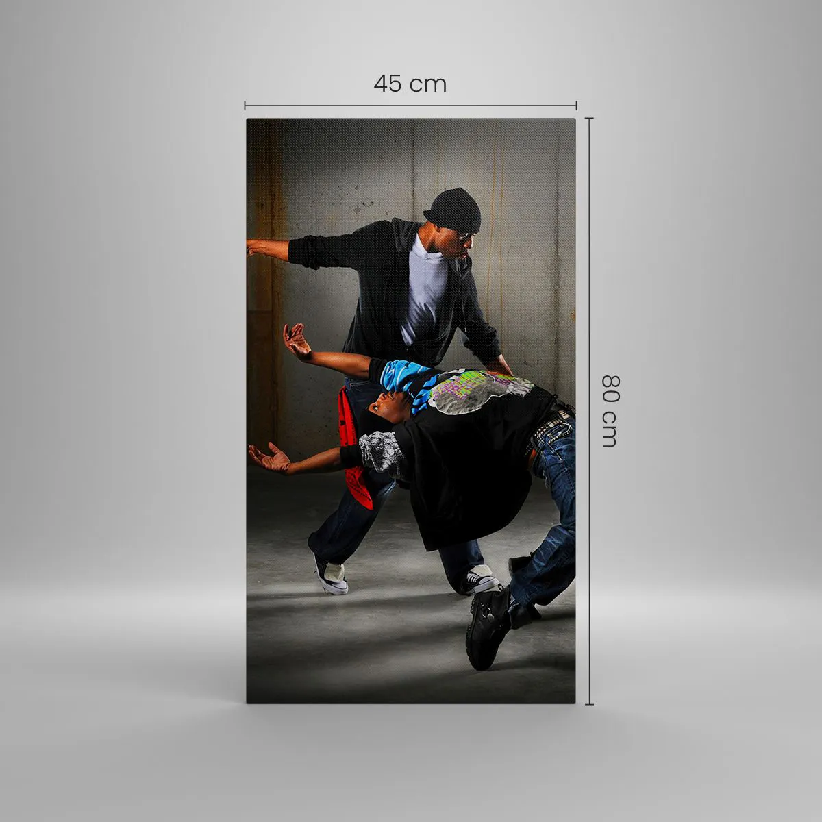 Obraz na plátně - Tančící s pouličním větrem - 45x80 cm