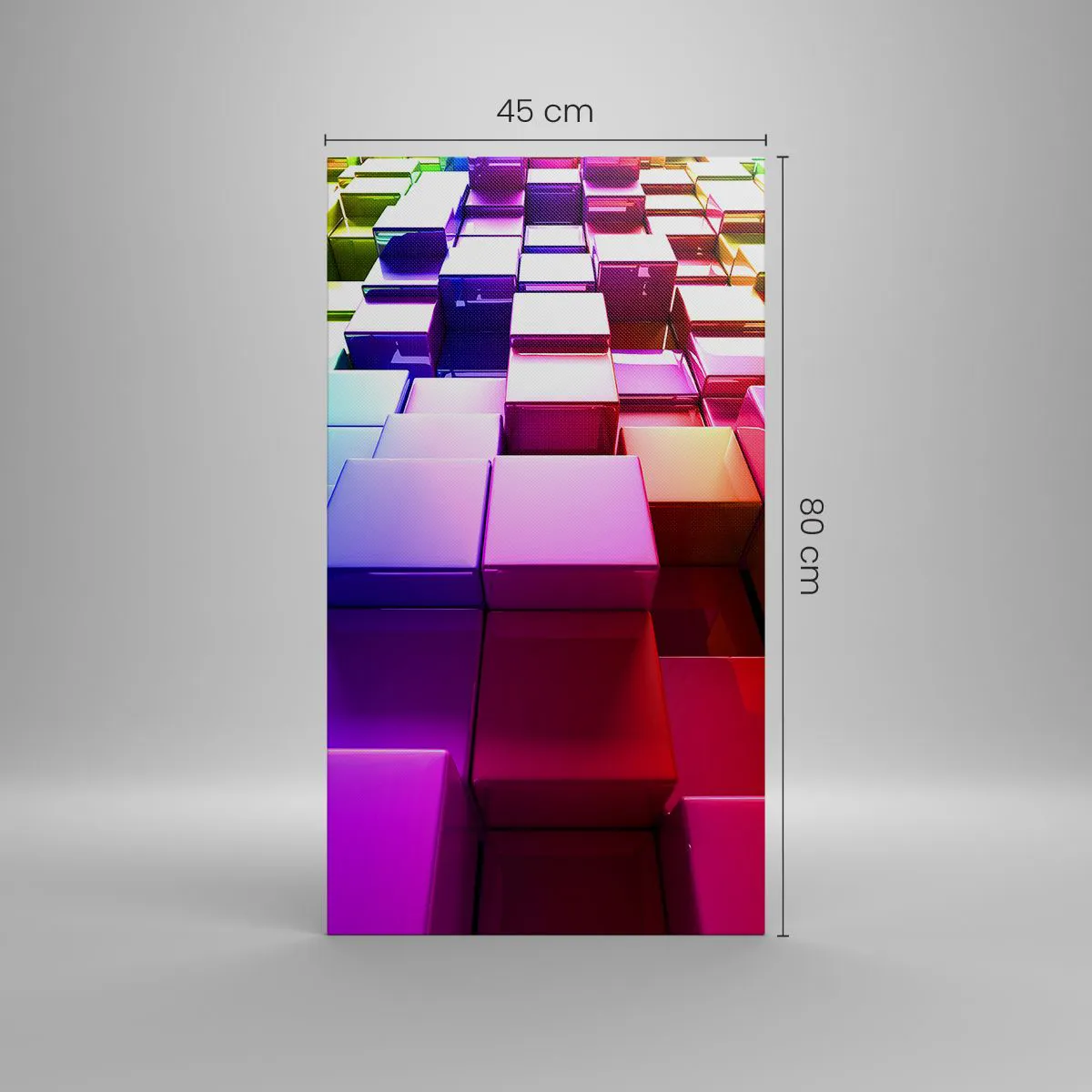 Canvastavla - Bild på duk - Opkonst-variationer - 45x80 cm