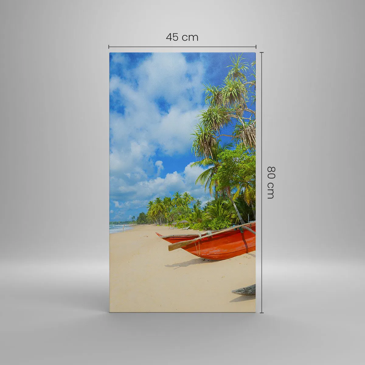 Lærredstryk - Billede på lærred - Tropernes charme - 45x80 cm