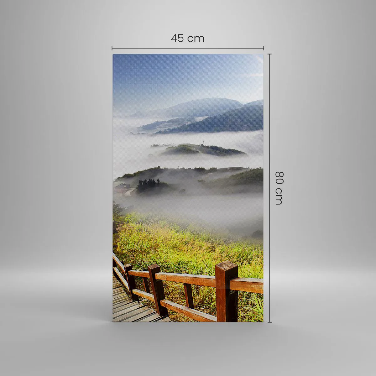 Lærredstryk - Billede på lærred - Vævet mod blænding og tåge - 45x80 cm