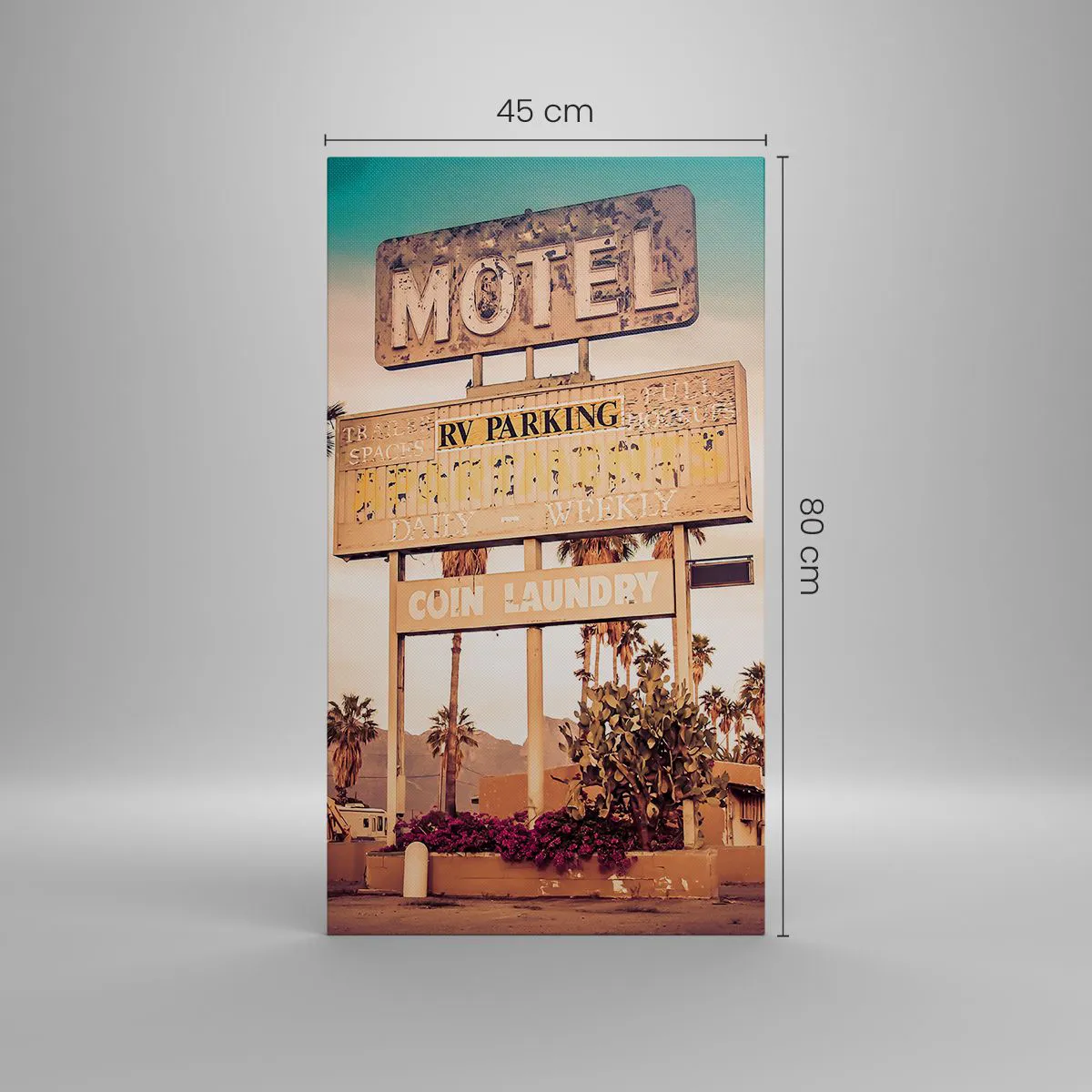 Impression sur toile - Image sur toile - Ici, le temps s'est arrêté - 45x80 cm