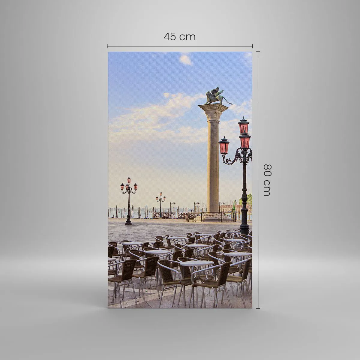 Lærredstryk - Billede på lærred - Velkommen, alt er klar - 45x80 cm