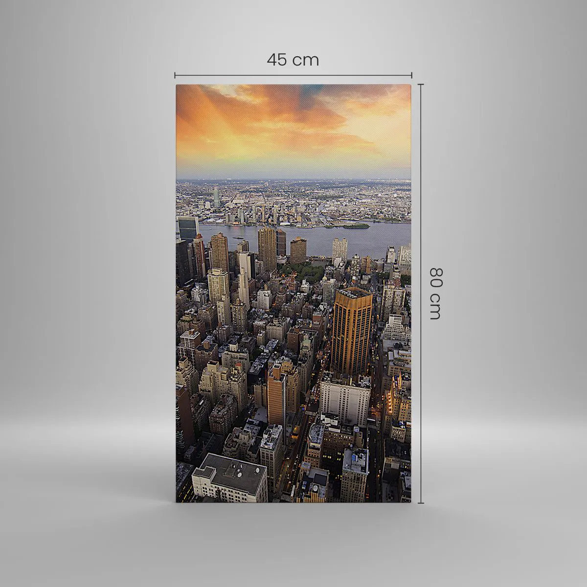 Quadro su tela - Stampe su Tela - Il cuore pulsante dei nostri tempi - 45x80 cm