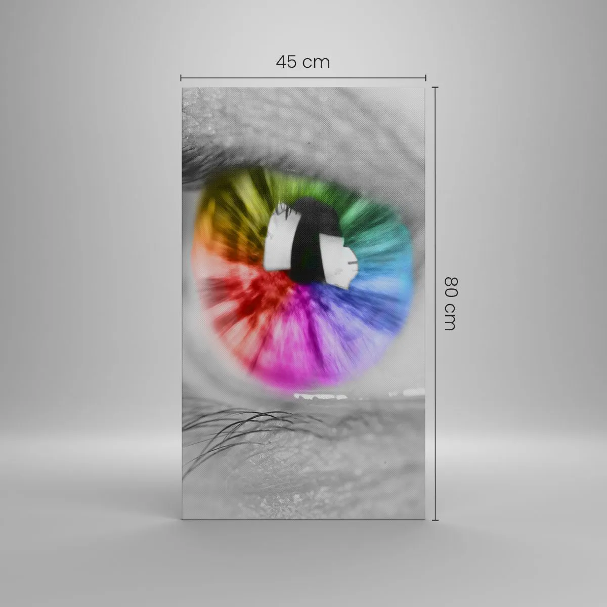 Canvas picture - See the World through Coloured Glasses - 45x80 cm