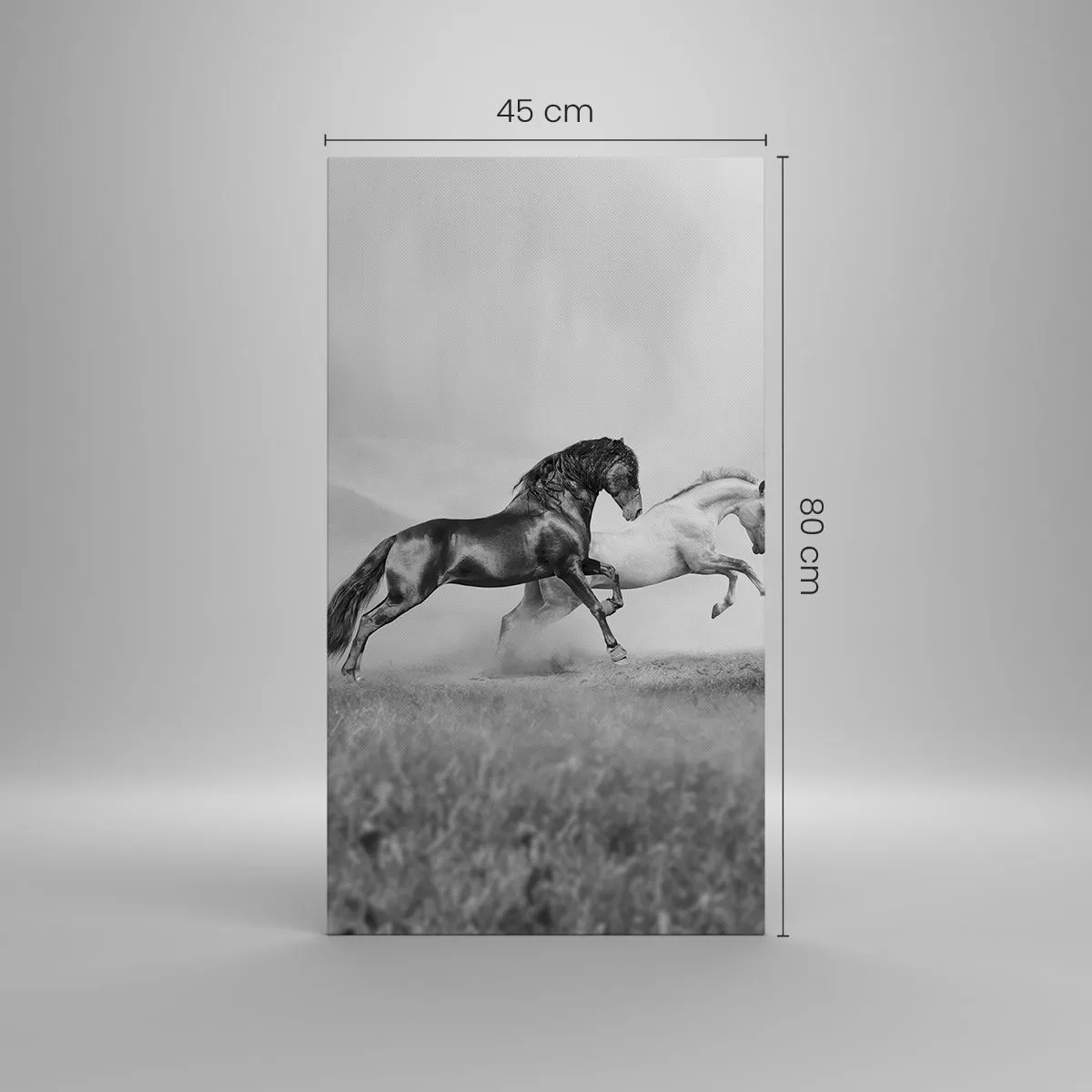 Lærredstryk - Billede på lærred - Engle og dæmoner - 45x80 cm