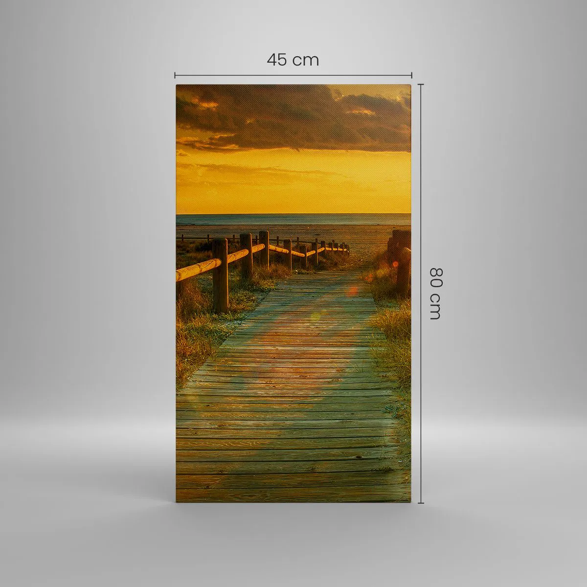 Obraz na płótnie - Skąpane w starym złocie - 45x80 cm