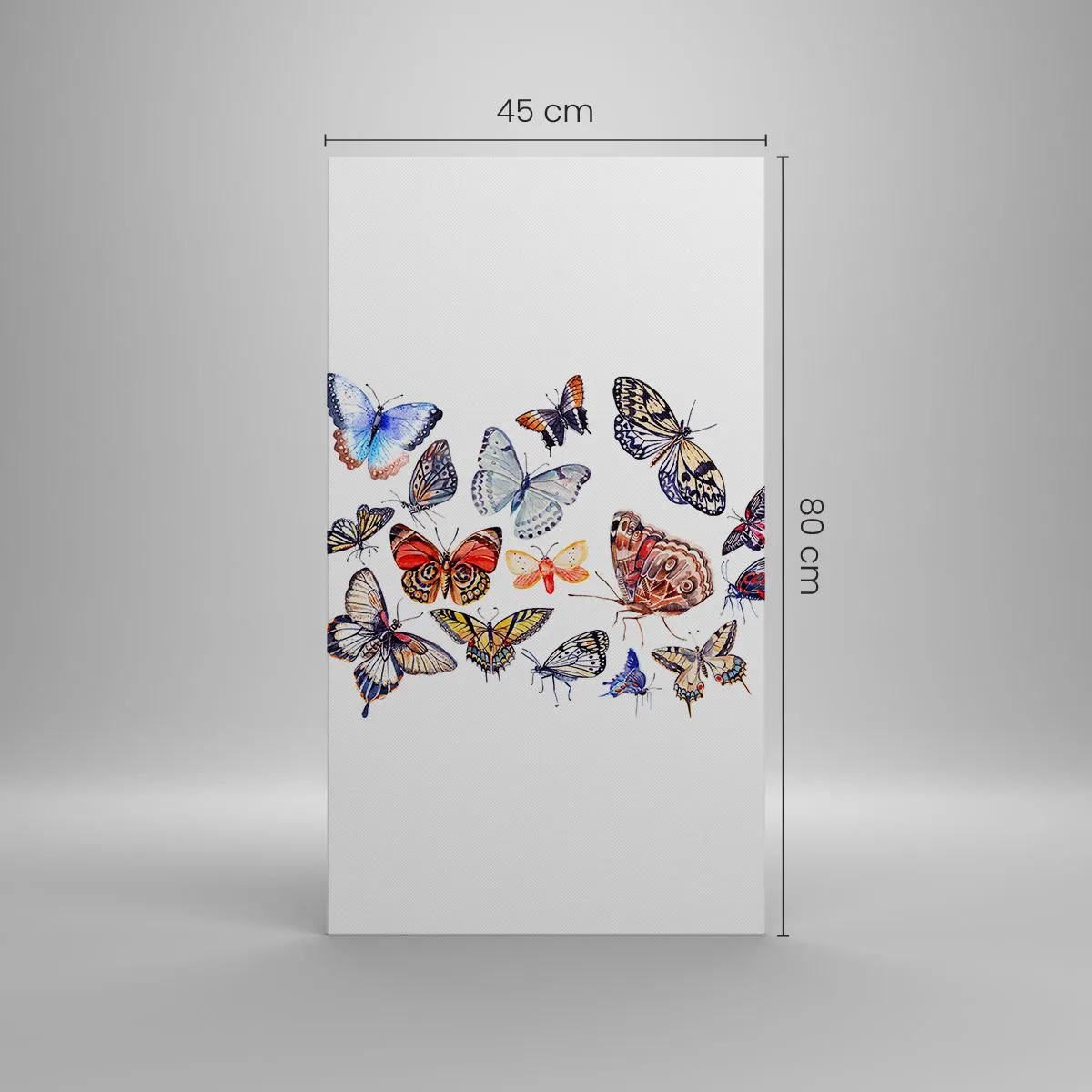 Impression sur toile - Image sur toile - Essaim de dentelle et de couleurs - 45x80 cm