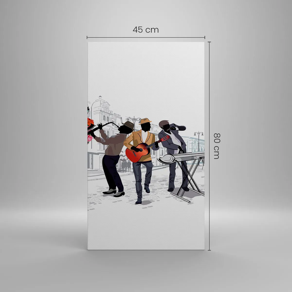 Vászonkép - Utcai zene - 45x80 cm