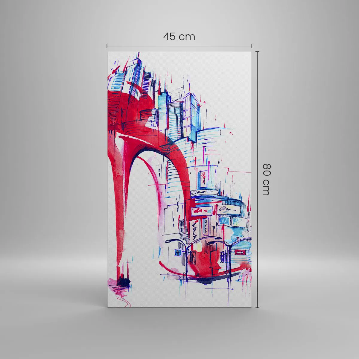 Obraz na plátně - Velkoměstská elegánka - 45x80 cm