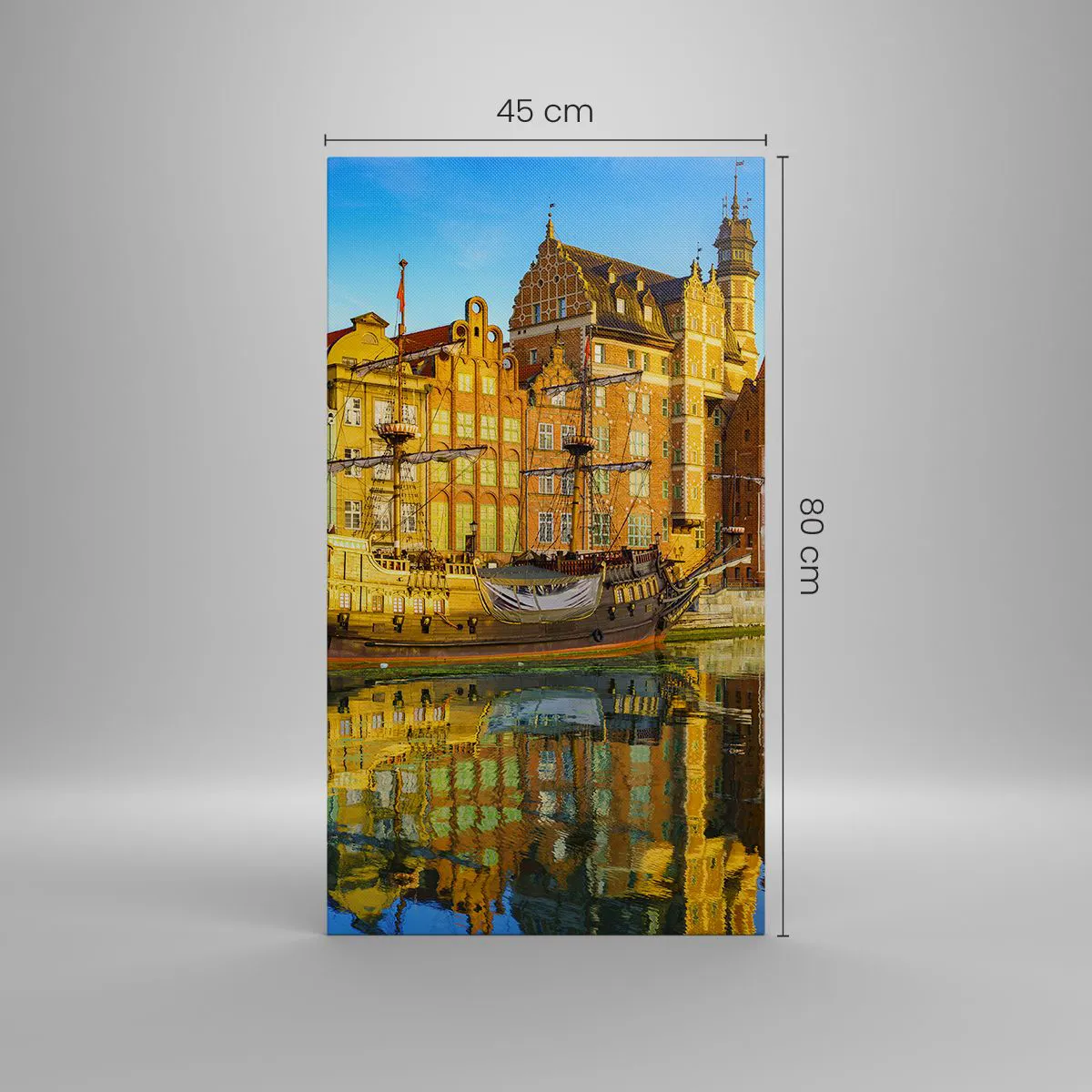 Impression sur toile - Image sur toile - Reflet dans le miroir du passé - 45x80 cm