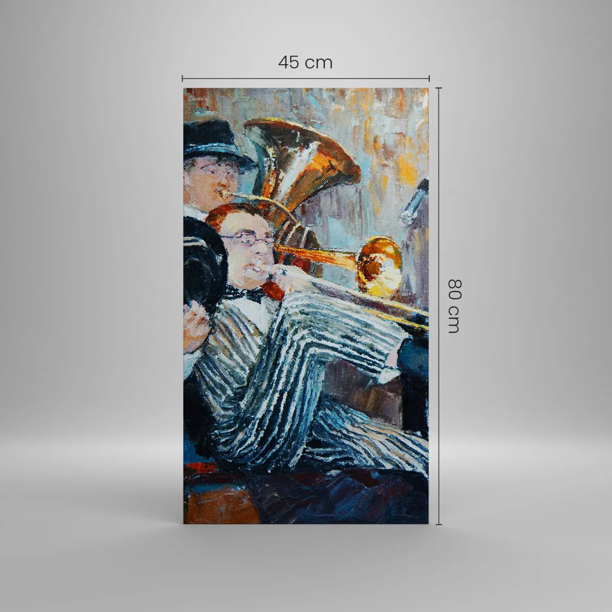 Impression sur toile - Image sur toile - C'est tout le Jazz - 45x80 cm