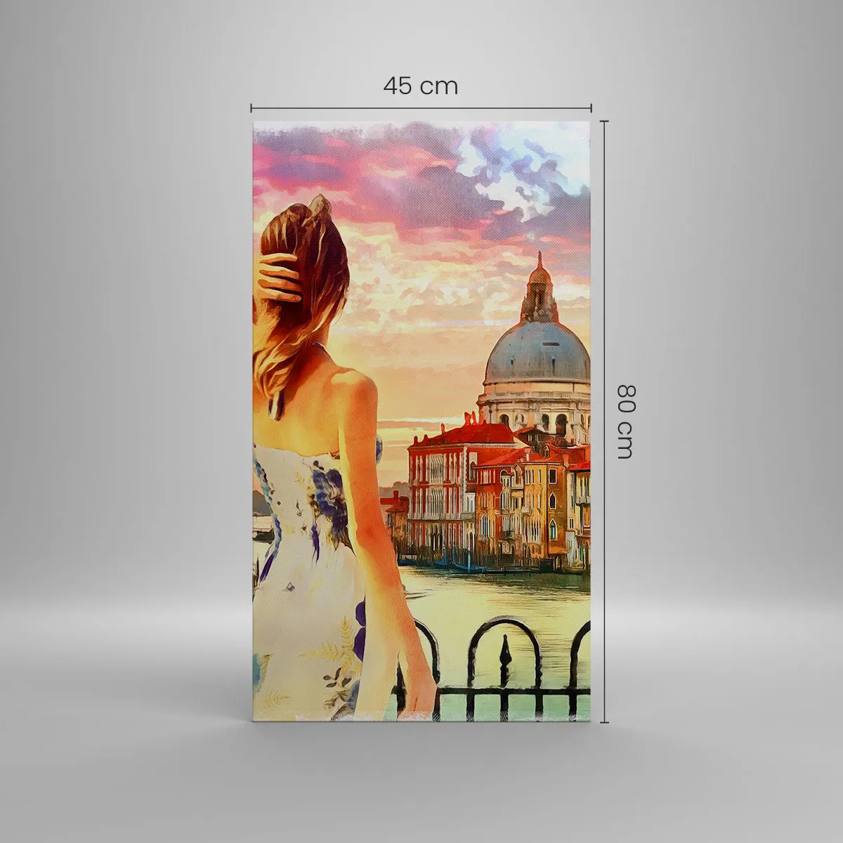 Canvastavla - Bild på duk - Äventyr endast i ... - 45x80 cm