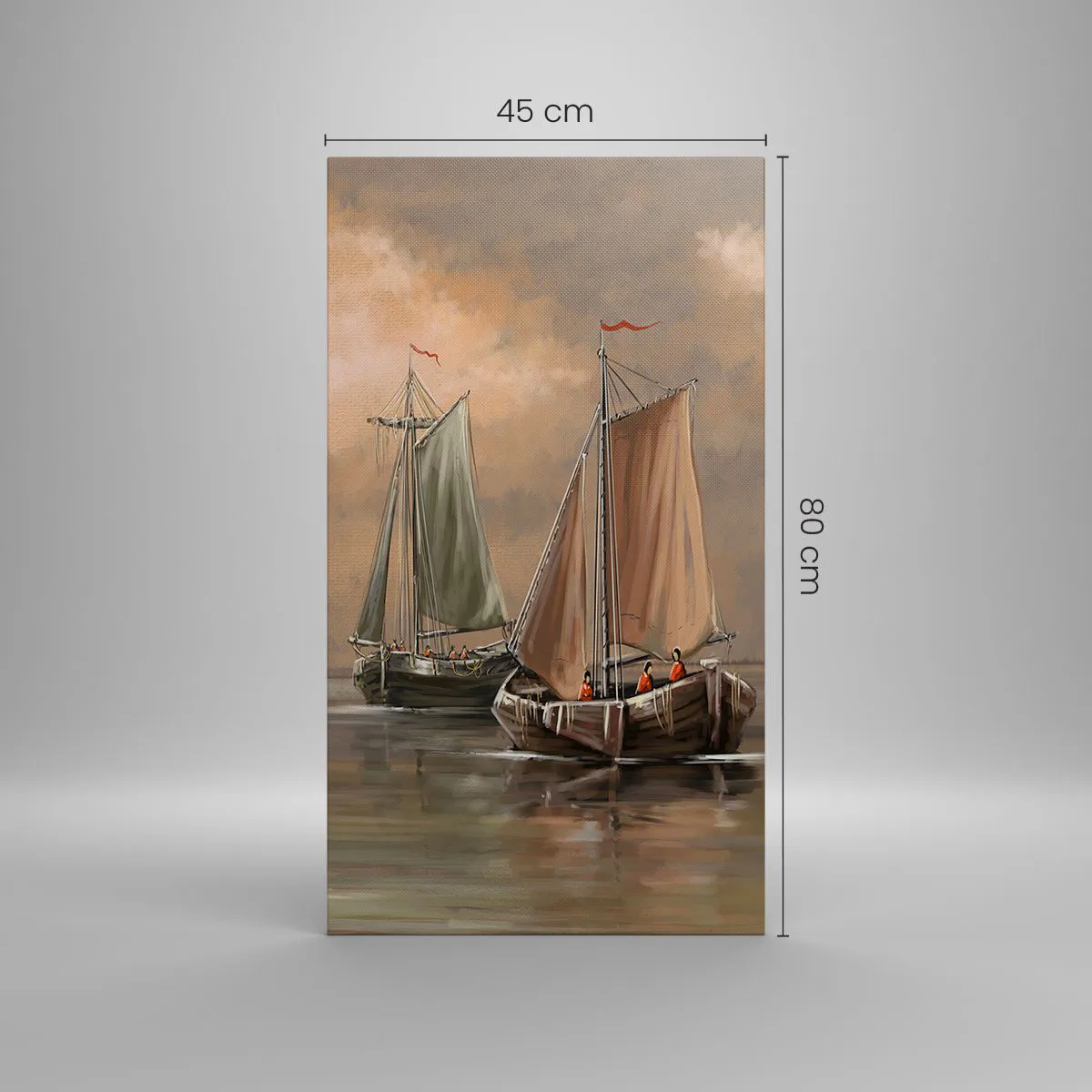 Canvas picture - Return of Sailors - 45x80 cm