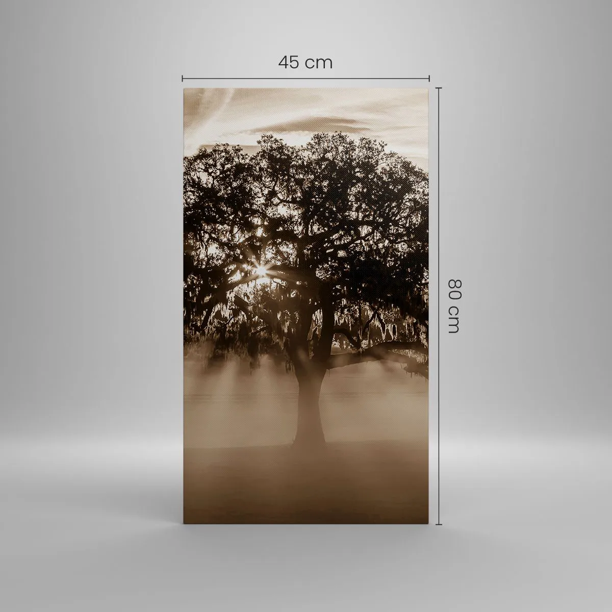 Obraz na płótnie - Drzewo wiadomości samego dobrego - 45x80 cm