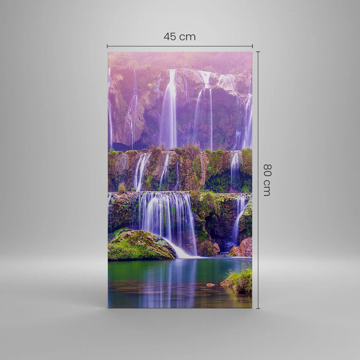 Lærredstryk - Billede på lærred - Trappe til himlen - 45x80 cm