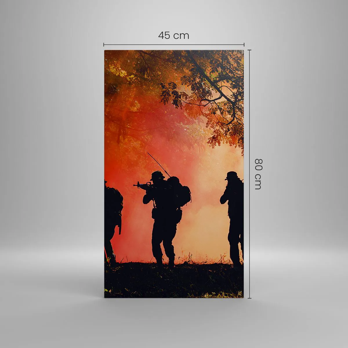 Schilderen op canvas - … Allen voor een. - 45x80 cm