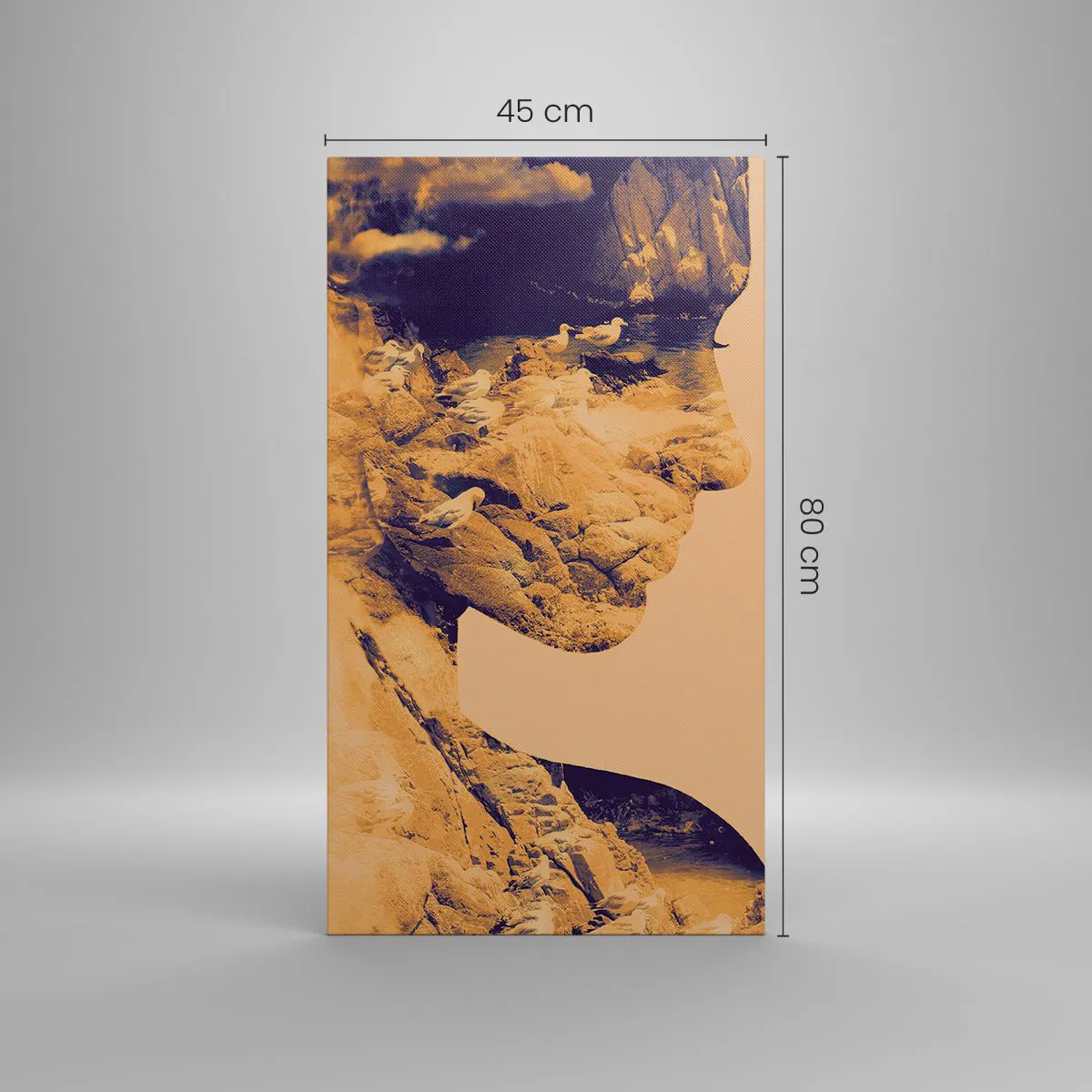 Quadro em tela - Linda por natureza - 45x80 cm