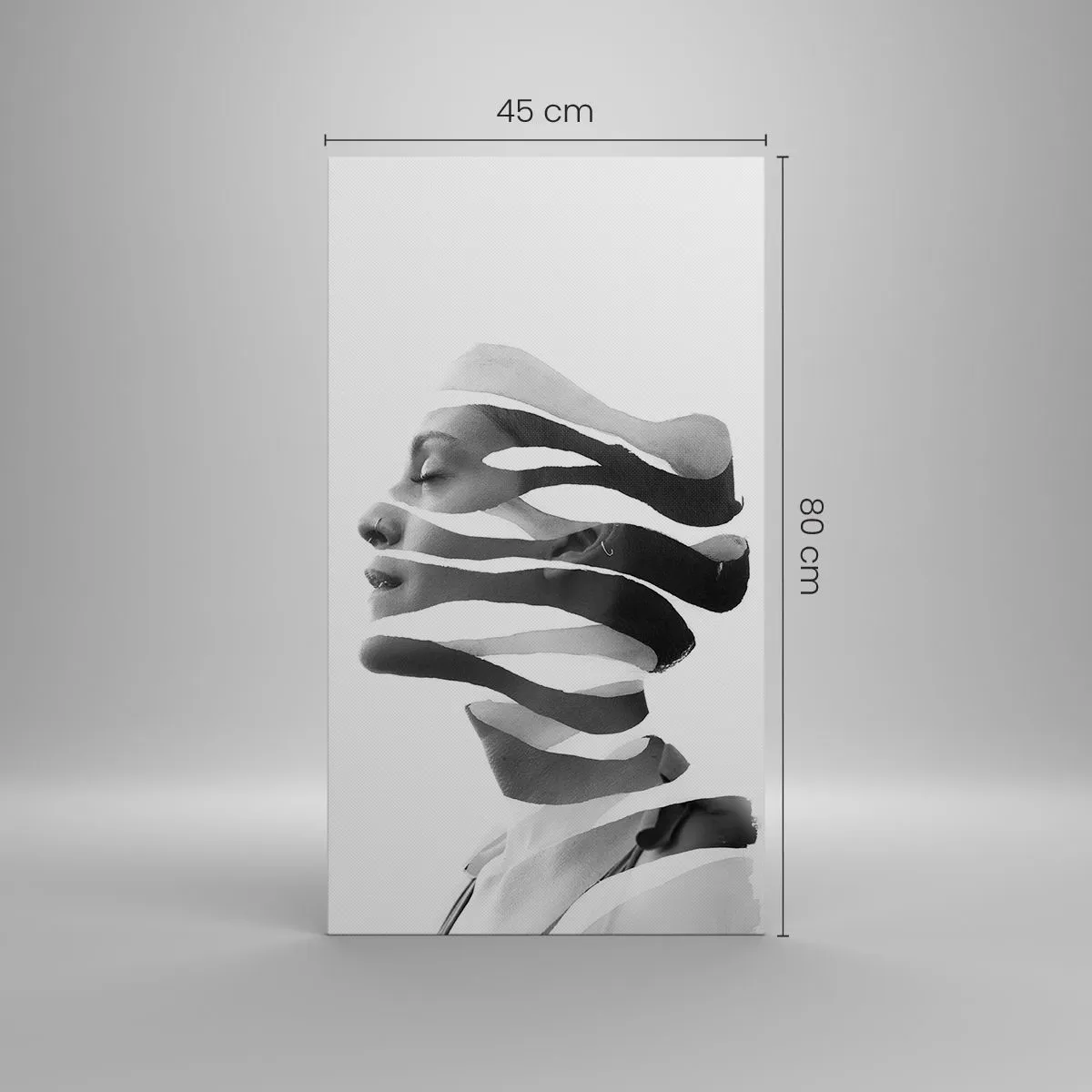 Canvas picture - Surrealistic Portrait - 45x80 cm