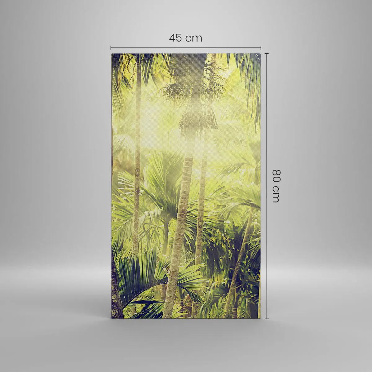 Obraz na plátne - V zelenej žiare - 45x80 cm