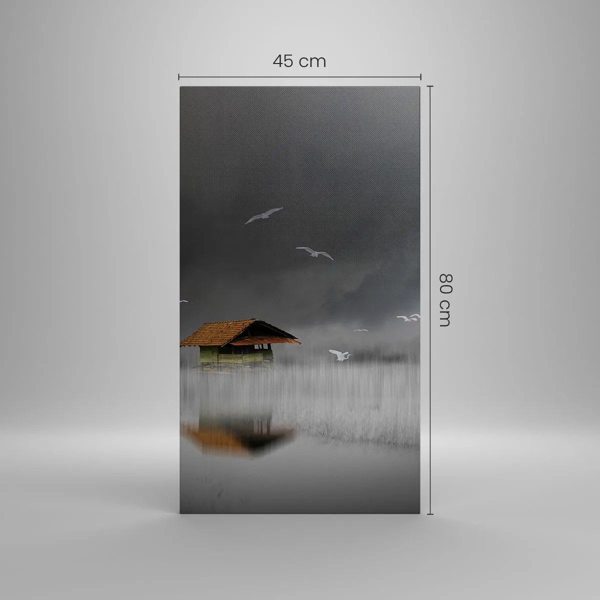 Obraz na płótnie - Schronienie przed deszczem - 45x80 cm