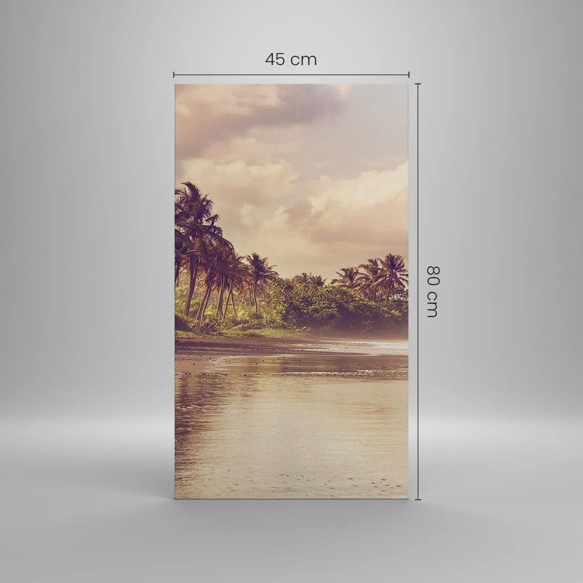 Canvas picture - Caress of the Waves - 45x80 cm