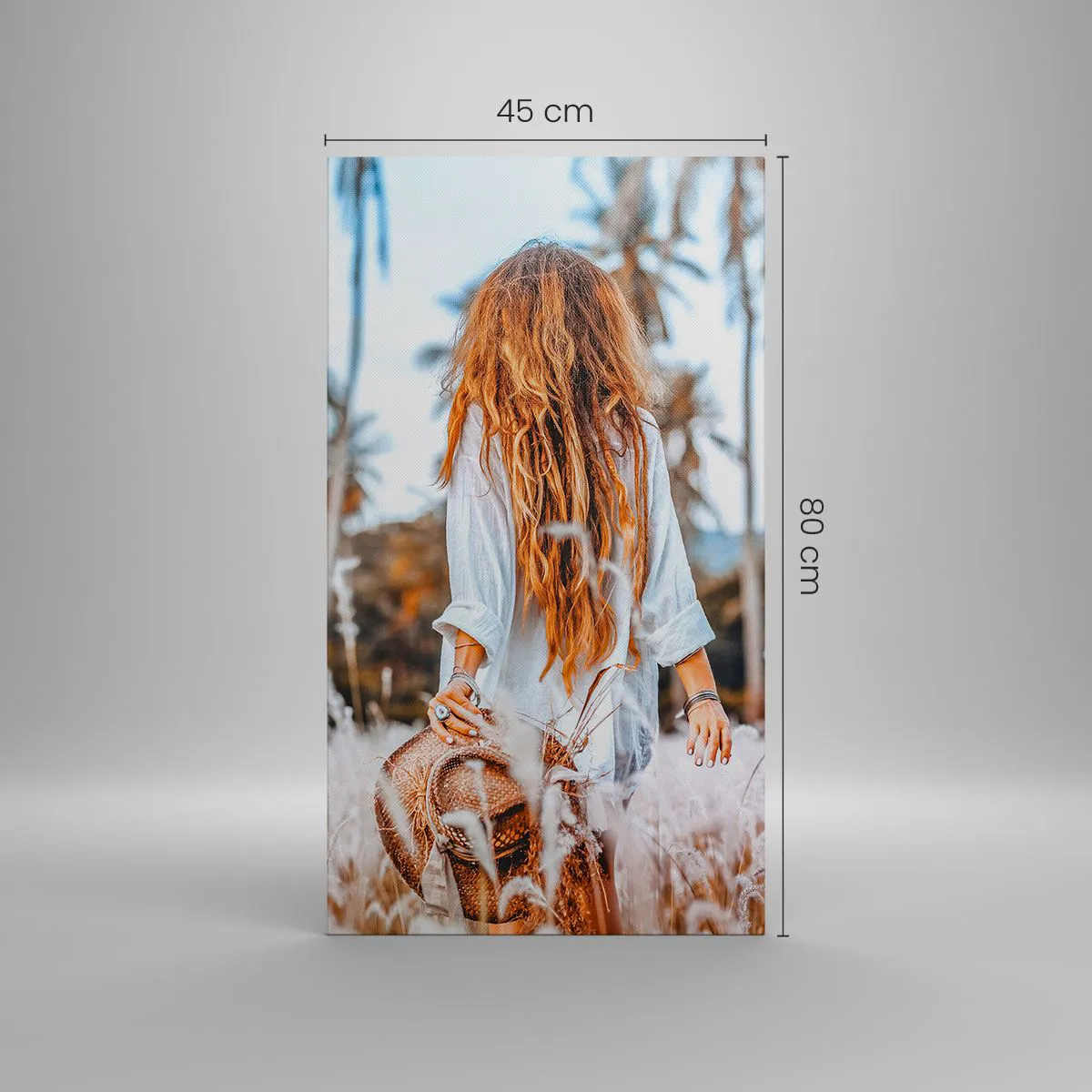 Impression sur toile - Image sur toile - Né de peluches d'herbe - 45x80 cm