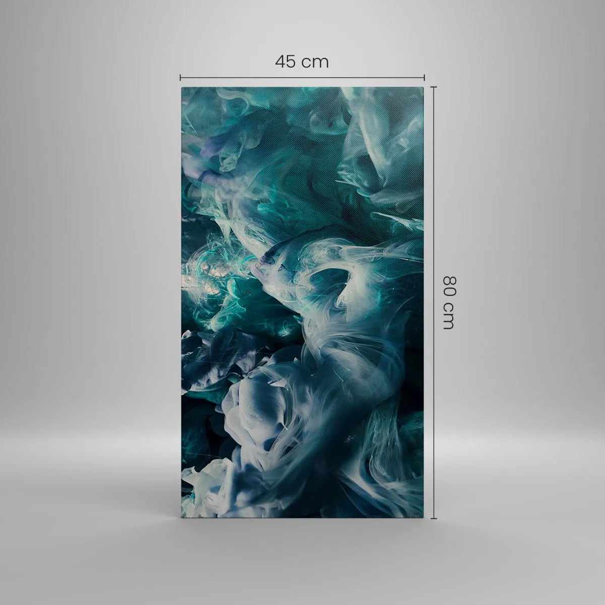 Lærredstryk - Billede på lærred - Farvebevægelse - 45x80 cm