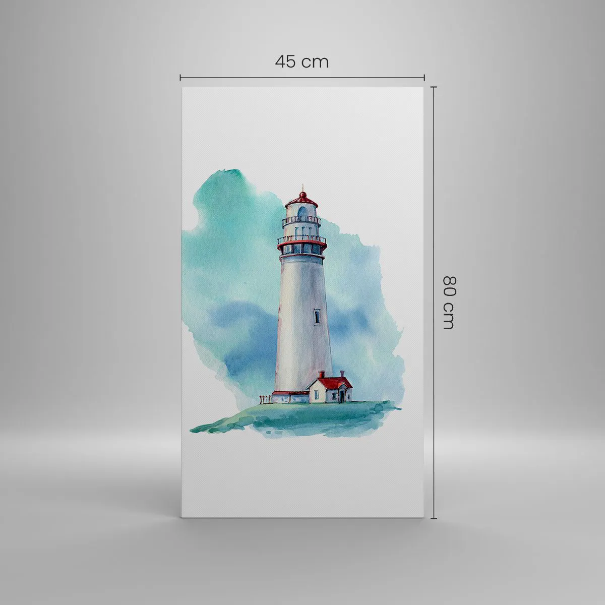 Schilderen op canvas - Blue's zachtaardige zus - 45x80 cm